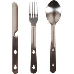 Trespass Chomp 3 Piece Cutlery Set