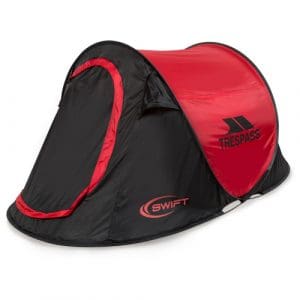 Trespass Swift Pop-Up Tent: Red/Black