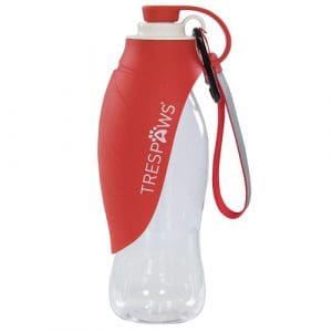 Trespaws Tamu Dog Water Bottle: Postbox Red