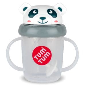 Tum Tum Pip Panda Tippy Up Cup Black and White