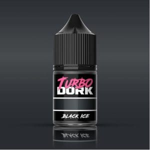 Turbo Dork: Black ICE Metallic Acrylic Paint 22ml Bottle