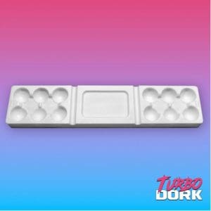 Turbo Dork: Large White Non-Stick Silicone Dry Palette