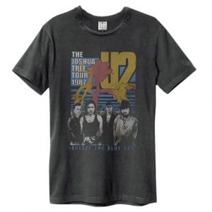 U2 Bullet The Blue Sky Amplified Vintage Charcoal Medium T Shirt