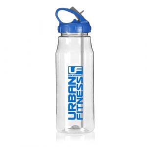 Urban Fitness  Hydro Drinks Bottle 700ml: Clear/Blue