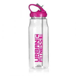 Urban Fitness  Hydro Drinks Bottle 700ml: Clear/Pink