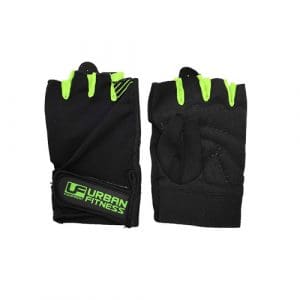 Urban Fitness Training Glove: Black/Green - Large