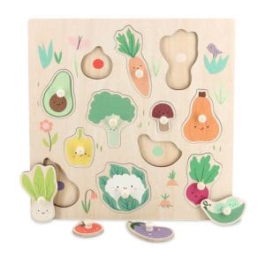 Vilac - Sarah Betz Vegetables Peg Puzzle