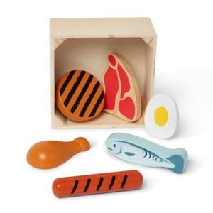 Wooden Food Groups Play Set - Protein