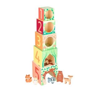 Woodland Animal Wooden Stacking Cubes