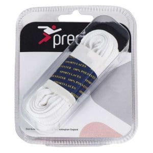 Precision Flat Laces (Single): White - 100cm