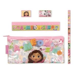 Gabby's Dollhouse Stationery Set Packed In Pencil Case 