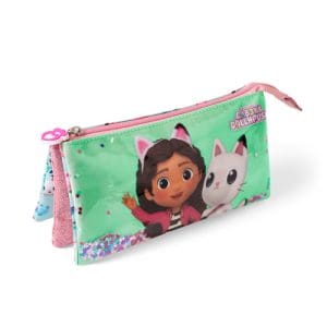 Gabby's Dollhouse Triple Pencil Case