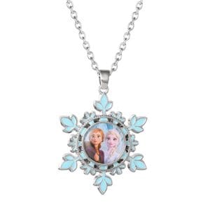 Disney Frozen II Ana & Elsa Snowflake Multicoloured Enable Costume Necklace