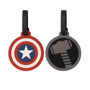 Disney Marvel Thor And Captain America Multicoloured 2 Piece Luggage Tag Set