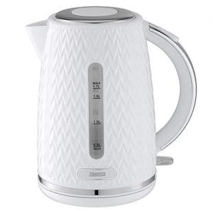 Zanussi Digital Cordless Kettle - Ribbed White